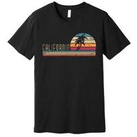 Cali Summer Vacation Ca Palm Trees Usa Retro California Premium T-Shirt