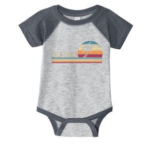 Cali Summer Vacation Ca Palm Trees Usa Retro California Infant Baby Jersey Bodysuit