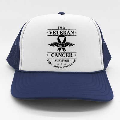 Cancer Survivor Veteran Chemotherapy Warrior Trucker Hat