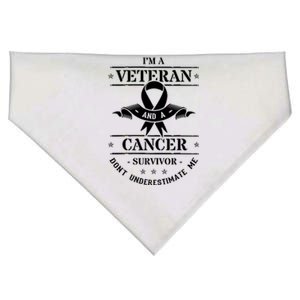 Cancer Survivor Veteran Chemotherapy Warrior USA-Made Doggie Bandana