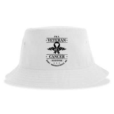 Cancer Survivor Veteran Chemotherapy Warrior Sustainable Bucket Hat