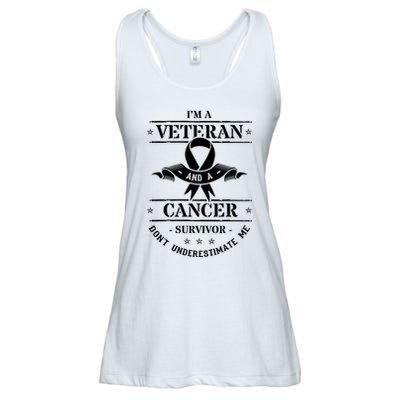 Cancer Survivor Veteran Chemotherapy Warrior Ladies Essential Flowy Tank