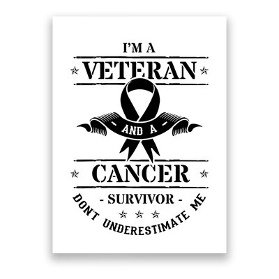 Cancer Survivor Veteran Chemotherapy Warrior Poster