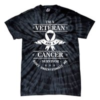 Cancer Survivor Veteran Chemotherapy Warrior Tie-Dye T-Shirt