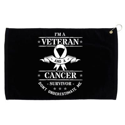 Cancer Survivor Veteran Chemotherapy Warrior Grommeted Golf Towel