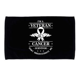 Cancer Survivor Veteran Chemotherapy Warrior Microfiber Hand Towel