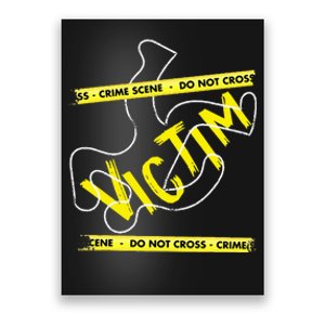 Crime Scene Victim Murder Mystery Dinner Chalk Outline Poster