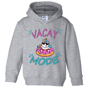 Cute Summer Vacay Mode Beach Mode Unicorn Cruise Toddler Hoodie