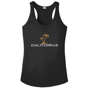 California Summer Vacation Ladies PosiCharge Competitor Racerback Tank