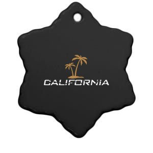 California Summer Vacation Ceramic Star Ornament