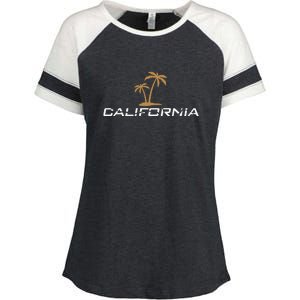 California Summer Vacation Enza Ladies Jersey Colorblock Tee