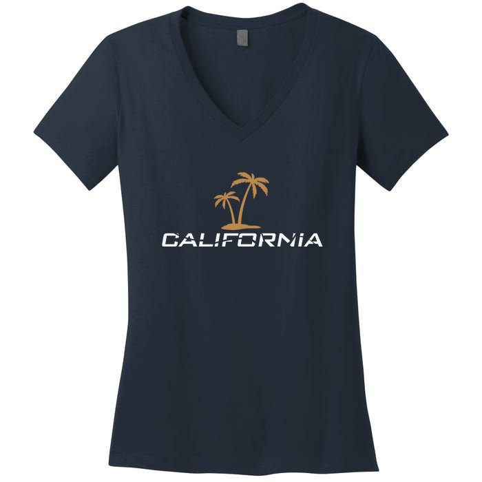 California Summer Vacation Women's V-Neck T-Shirt