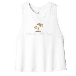 California Summer Vacation Women's Racerback Cropped Tank