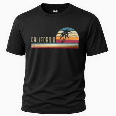 Cali Summer Vacation CA Palm Trees USA Retro California Performance Shirt