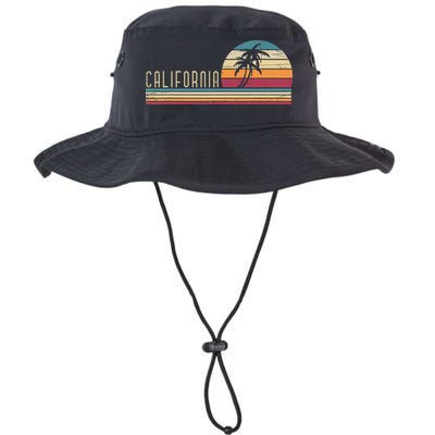 Cali Summer Vacation CA Palm Trees USA Retro California Bucket Hat