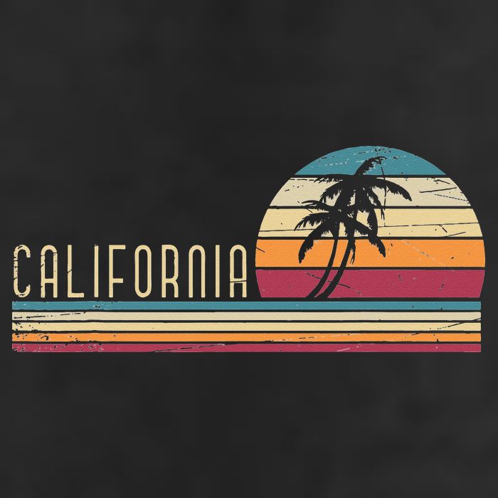 Cali Summer Vacation CA Palm Trees USA Retro California 11oz C Handle Ceramic Mug