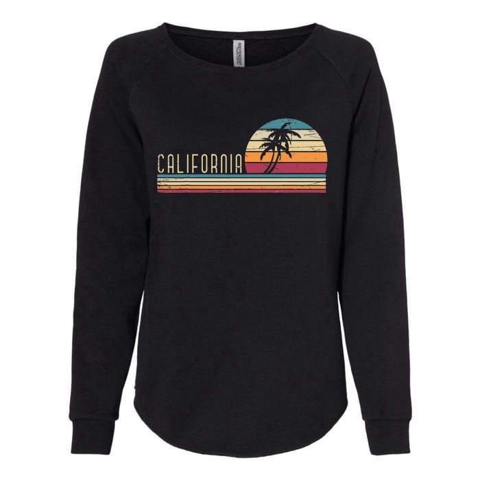 Cali Summer Vacation CA Palm Trees USA Retro California Womens California Wash Sweatshirt