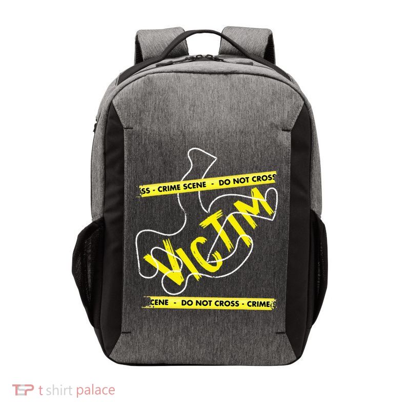 Crime Scene Victim Murder Mystery Dinner Chalk Outline Vector Backpack