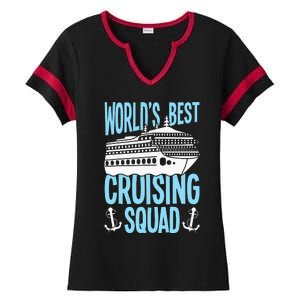 Cruising Ship Vacation Birthday Party Cruising Crew Cruise Ladies Halftime Notch Neck Tee