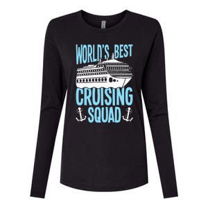 Cruising Ship Vacation Birthday Party Cruising Crew Cruise Womens Cotton Relaxed Long Sleeve T-Shirt