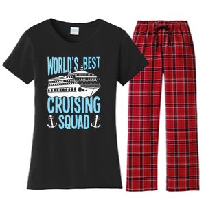 Cruising Ship Vacation Birthday Party Cruising Crew Cruise Women's Flannel Pajama Set