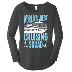 Cruising Ship Vacation Birthday Party Cruising Crew Cruise Women's Perfect Tri Tunic Long Sleeve Shirt