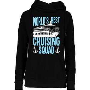 Cruising Ship Vacation Birthday Party Cruising Crew Cruise Womens Funnel Neck Pullover Hood