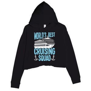 Cruising Ship Vacation Birthday Party Cruising Crew Cruise Crop Fleece Hoodie