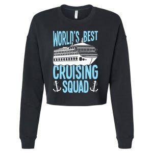 Cruising Ship Vacation Birthday Party Cruising Crew Cruise Cropped Pullover Crew