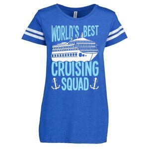 Cruising Ship Vacation Birthday Party Cruising Crew Cruise Enza Ladies Jersey Football T-Shirt