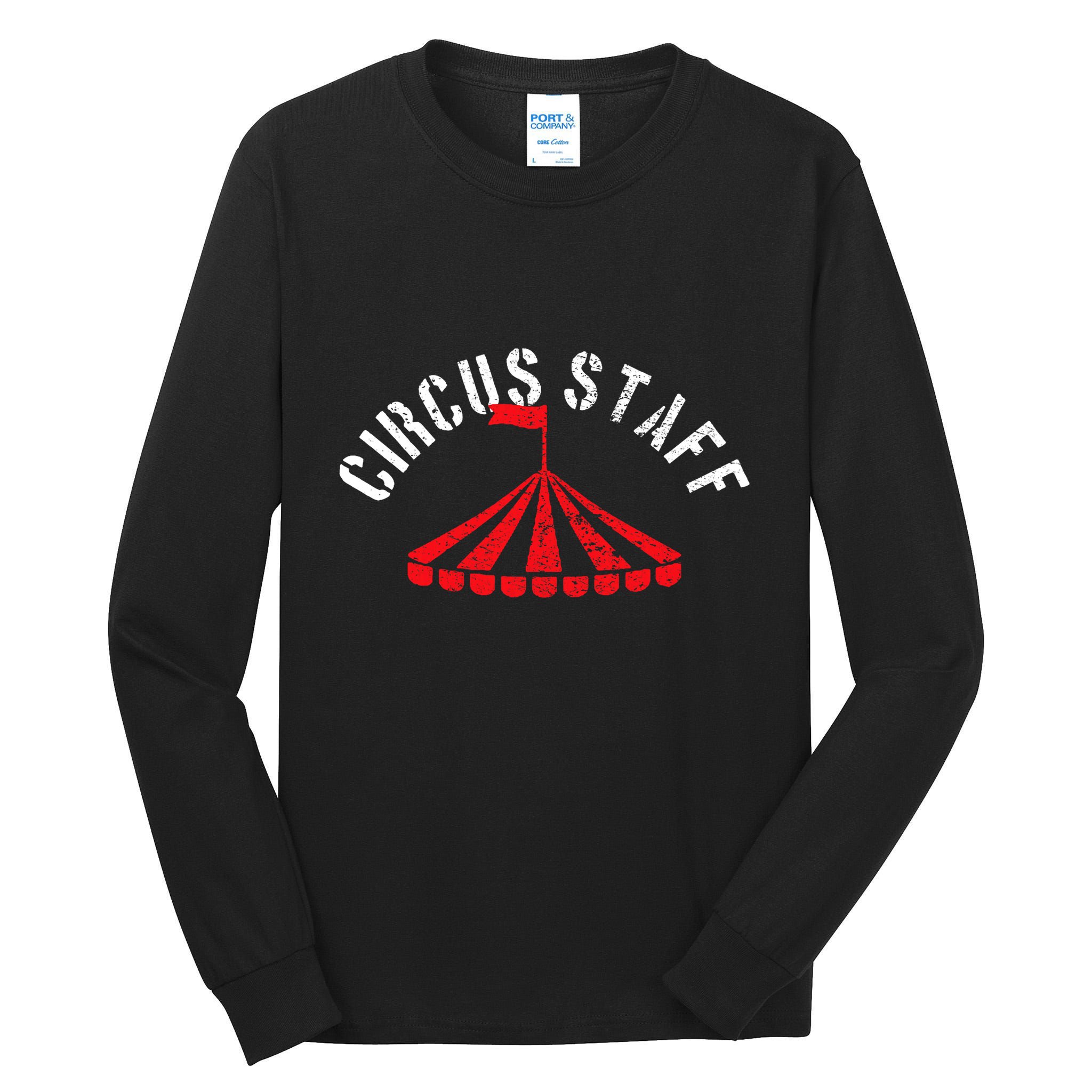 Circus Staff Vintage Birthday Theme Gift Tall Long Sleeve T-Shirt