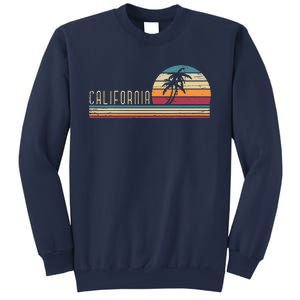 Cali Summer Vacation CA Palm Trees USA Retro California Sweatshirt