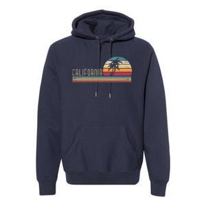 Cali Summer Vacation CA Palm Trees USA Retro California Premium Hoodie