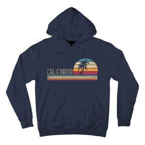 Cali Summer Vacation CA Palm Trees USA Retro California Tall Hoodie