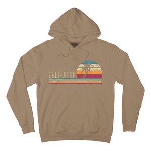 Cali Summer Vacation CA Palm Trees USA Retro California Hoodie