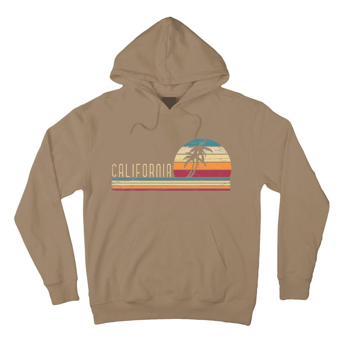 Cali Summer Vacation CA Palm Trees USA Retro California Hoodie