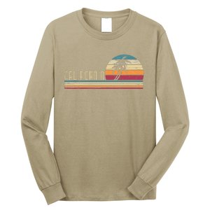 Cali Summer Vacation CA Palm Trees USA Retro California Long Sleeve Shirt