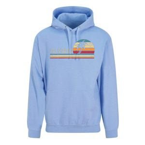 Cali Summer Vacation CA Palm Trees USA Retro California Unisex Surf Hoodie