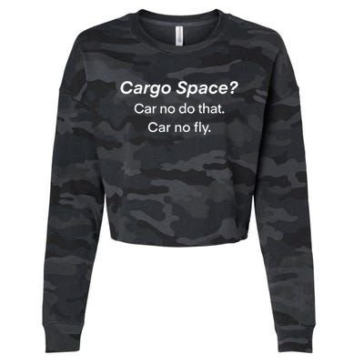 Cargo Space Vehicle Humor Cropped Pullover Crew