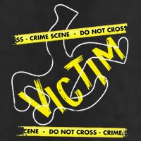 Crime Scene Victim Murder Mystery Dinner Chalk Outline 7 Panel Mesh Trucker Snapback Hat