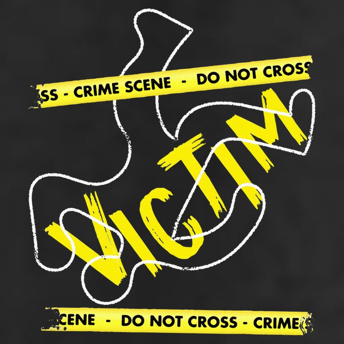 Crime Scene Victim Murder Mystery Dinner Chalk Outline 7 Panel Mesh Trucker Snapback Hat