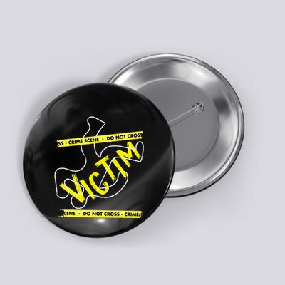 Crime Scene Victim Murder Mystery Dinner Chalk Outline Button