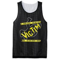 Crime Scene Victim Murder Mystery Dinner Chalk Outline Mesh Reversible Basketball Jersey Tank