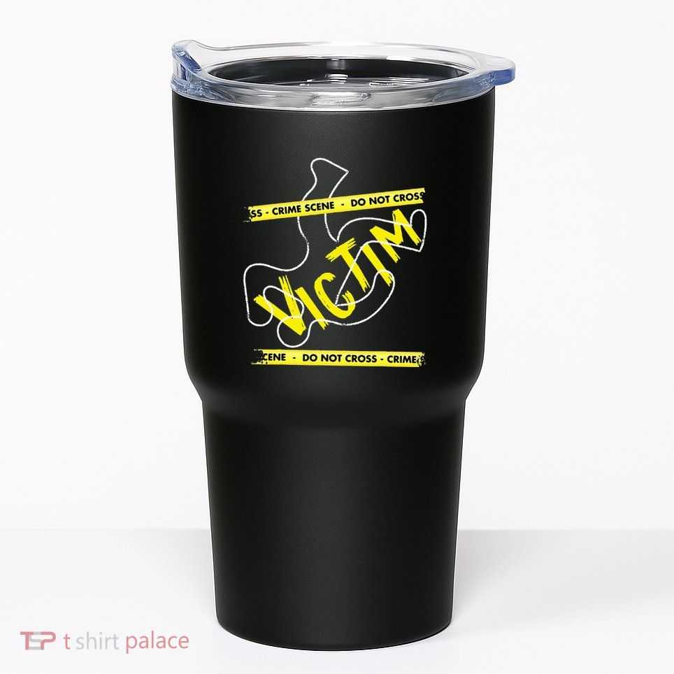 Crime Scene Victim Murder Mystery Dinner Chalk Outline Tumbler