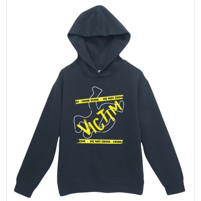 Crime Scene Victim Murder Mystery Dinner Chalk Outline Urban Pullover Hoodie