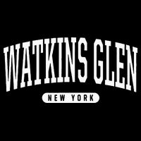 College Style Watkins Glen New York Souvenir Gift  Flat Bill Trucker Hat