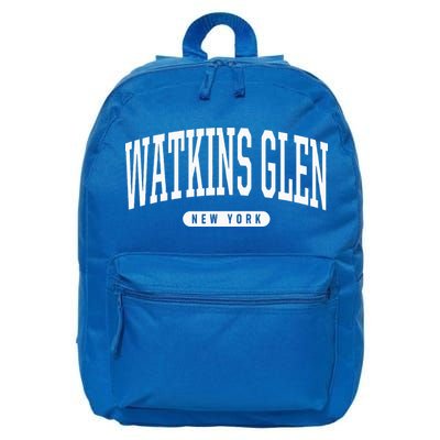 College Style Watkins Glen New York Souvenir Gift  16 in Basic Backpack
