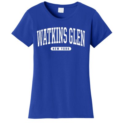 College Style Watkins Glen New York Souvenir Gift  Women's T-Shirt