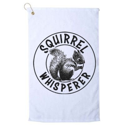 Cute Squirrel Whisperer Gift Vintage Platinum Collection Golf Towel