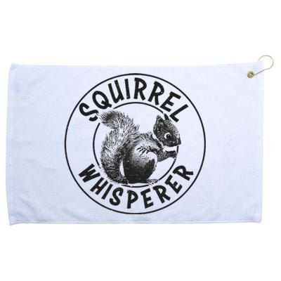 Cute Squirrel Whisperer Gift Vintage Grommeted Golf Towel